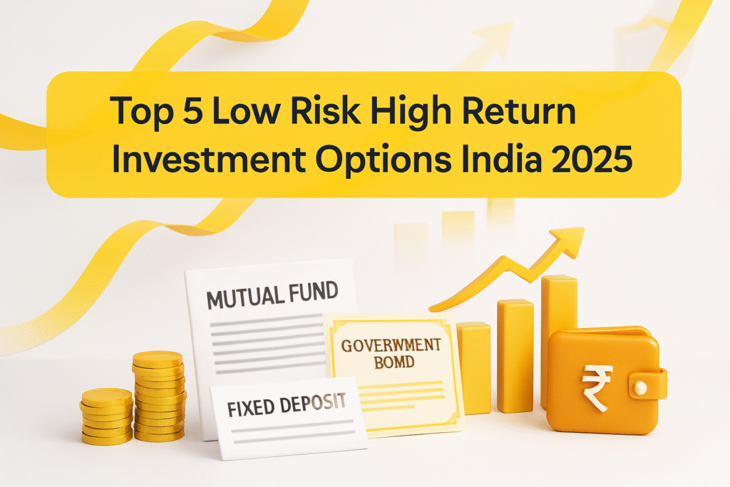 Low Risk Fast Returns Top 5 Low Risk High Return Investment Options India 2025 - Smart Risk ...