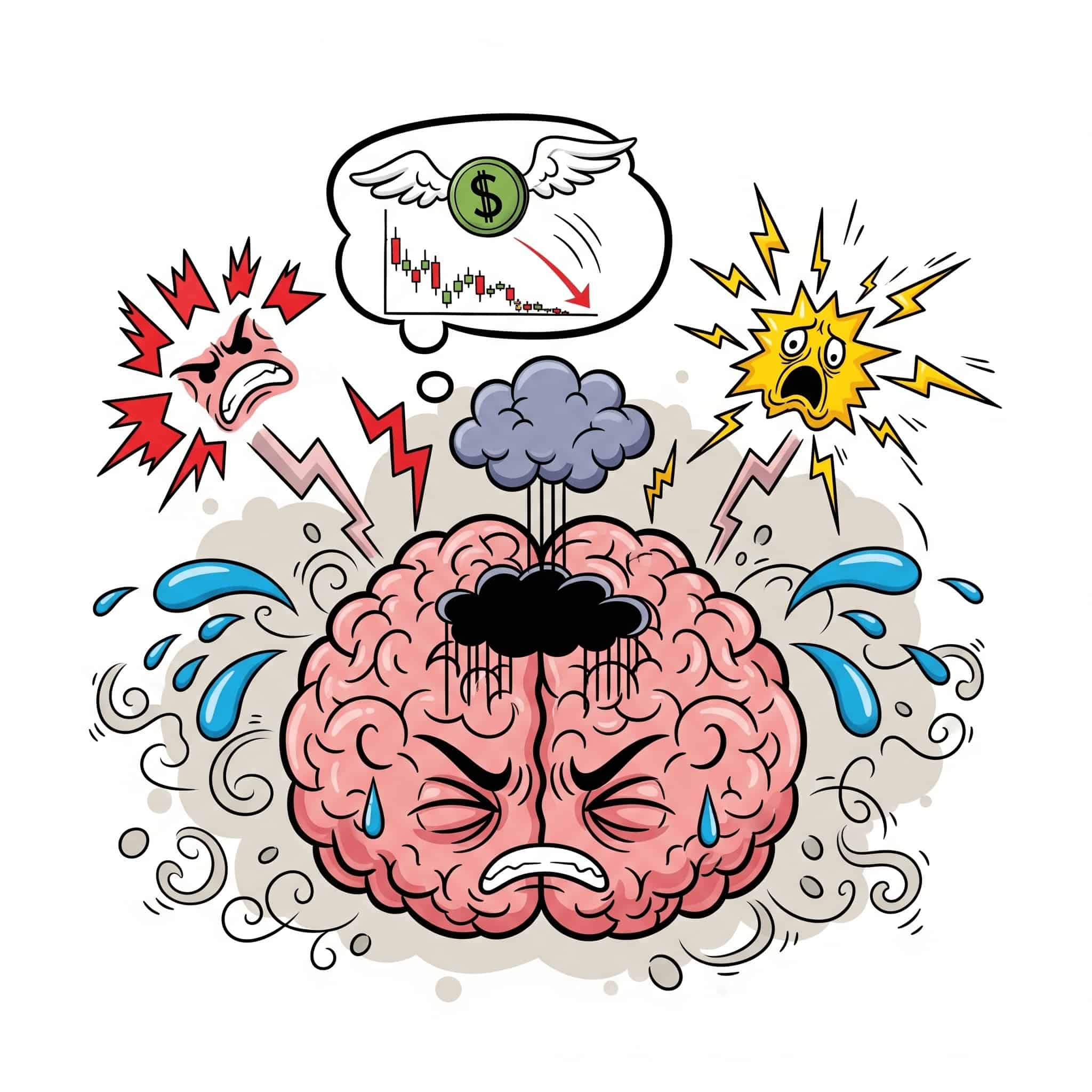 Brains emotional response for financial loss