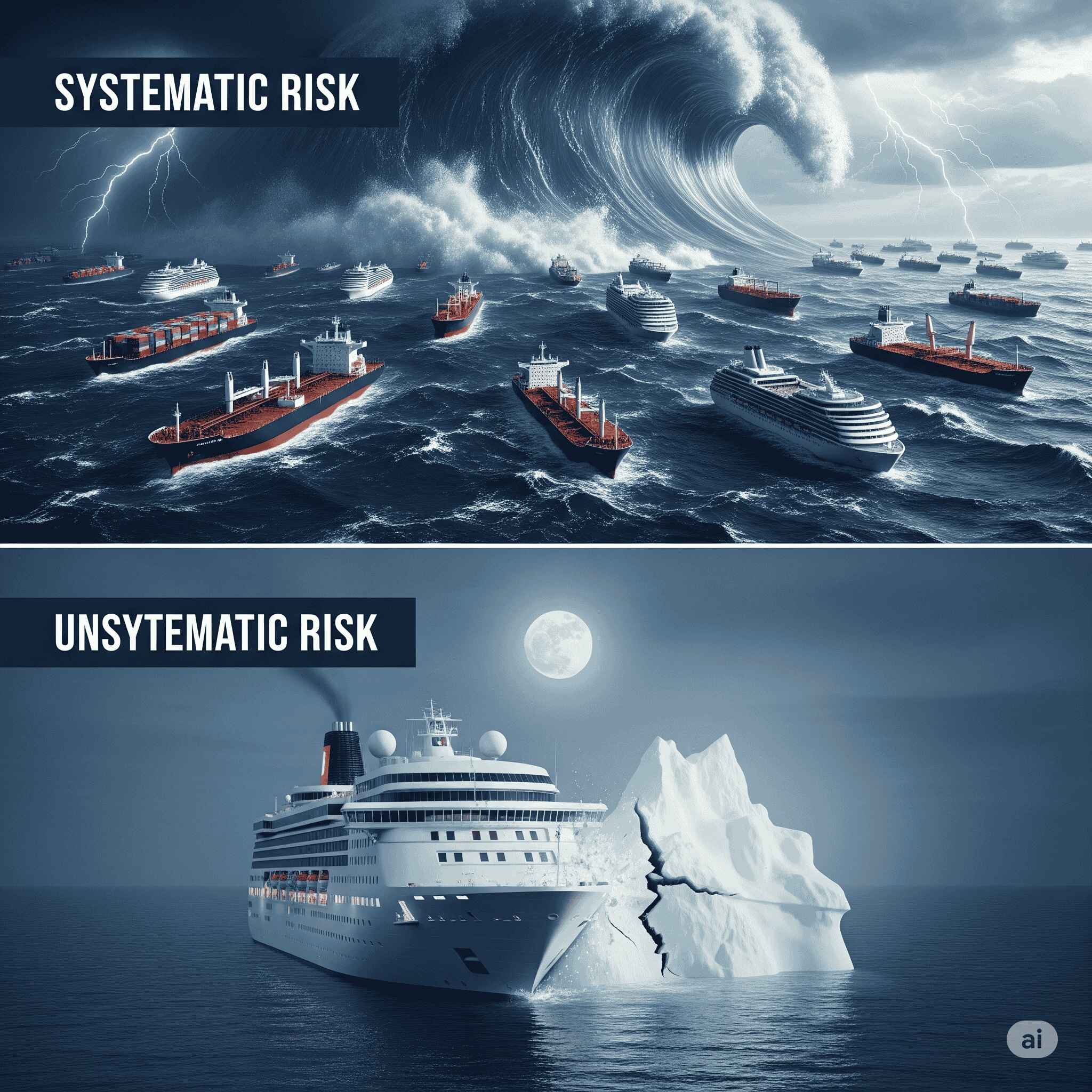 Systematic vs unsystematic risks